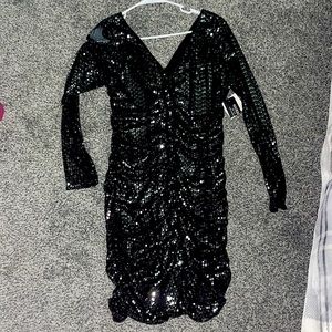 Guess black sequins dress